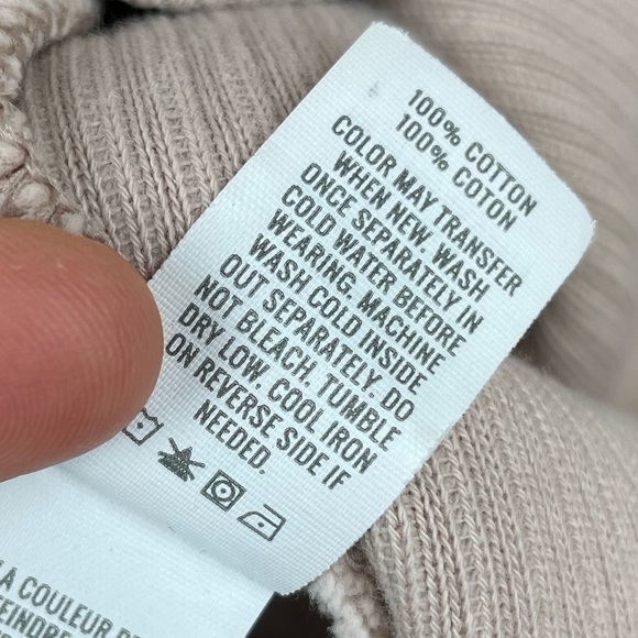 AERIE Women's Medium Oversized Ribbed Knit Textured Pullover Sweater Pale Pink - Picture 9 of 14